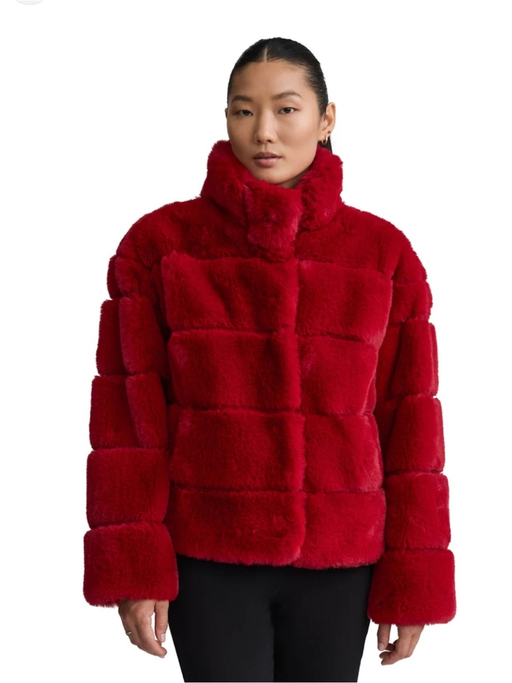 NVLT Red Plush Teddy Jacket